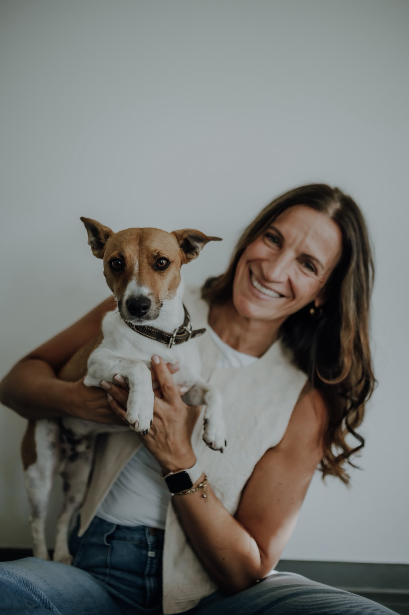 Nada Kammerer mit ihrem Hund